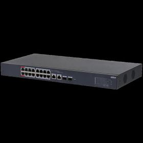 Dahua CS4218-16ET-135 16 Port Gigabit PoE 2 Port Gigabit Uplink 2 Port SFP 135 W Cloud Yönetilebilir Switch