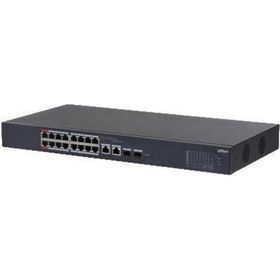 Dahua CS4218-16ET-135 16 Port Gigabit PoE 2 Port Gigabit Uplink 2 Port SFP 135 W Cloud Yönetilebilir Switch