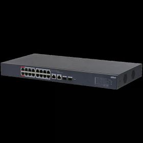 Dahua CS4218-16ET-135 16 Port Gigabit PoE 2 Port Gigabit Uplink 2 Port SFP 135 W Cloud Yönetilebilir Switch