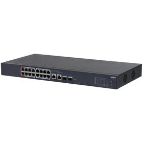 Dahua CS4218-16ET-135 16 Port Gigabit PoE 2 Port Gigabit Uplink 2 Port SFP 135 W Cloud Yönetilebilir Switch