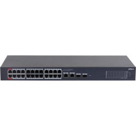 Dahua CS4228-24GT-240 24 Port Gigabit PoE 2 Port Gigabit Uplink 2 Port SFP 240W Cloud Yönetilebilir PoE Switch