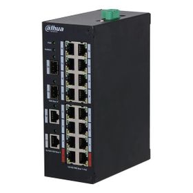 Dahua HS3220-16GT-190 16 Port Gigabit 2-SFP 190 W Full PoE Yönetilebilir Endüstriyel Switch