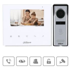 Dahua KTA04 Video İntercom Ekran ve Kameralı Zil Paneli Kiti
