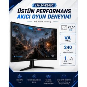 Dahua LM24-E240C 23.6 inç 240Hz 1ms Curved Monitör
