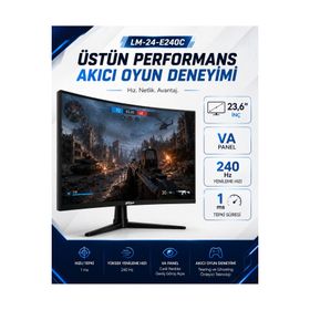 Dahua LM24-E240C 23.6 inç 240Hz 1ms Curved Monitör