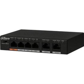 Dahua PFS3006-4ET-60-V2 4 Port Megabit PoE 60W 2 Port Uplink Yönetilemez Masaüstü Switch