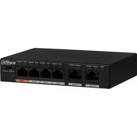 Dahua PFS3006-4ET-60-V2 4 Port Megabit PoE 60W 2 Port Uplink Yönetilemez Masaüstü Switch