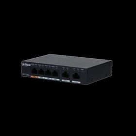 Dahua PFS3006-4GT-60-V2 4 Port Gigabit PoE 2 Port Uplink 60 W Plastik Kasa Masasütü PoE Switch