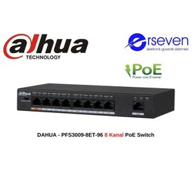 Dahua PFS3009-8ET-96 8 Kanal Poe Switch