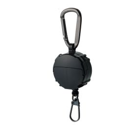 Daiichiseiko Black Carabiner Reel + Micro Case 2 Gözlü Aksesuar Askısı