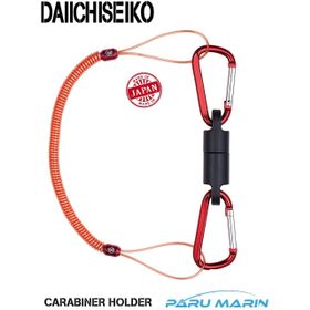 Daiichiseiko Carabiner Holder MG 5000 Red Mıknatıslı Karabina ve Güvenlik Kordonu