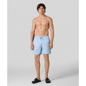 Daily Paper 2512008-001 Logo Swimshorts Mavi Erkek Mayo