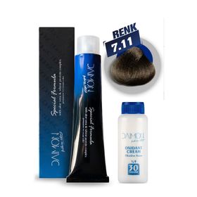 Daimon 7.11 Kumral Yoğun Küllü 60 ml Saç Boyası