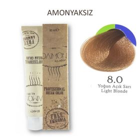Daimon Fa 8.0 Yoğun Açık Sarı Amonyakasız Saç Boyası