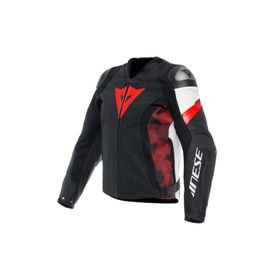 Dainese Avro 5 BLK Red Lava White Deri Motorsiklet Mont