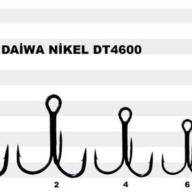 Daiwa DT4600 Nikel No:1 3'lü Olta İğnesi