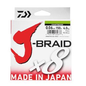 Daiwa J-Braid 8B Chartreuse 150 m Misina