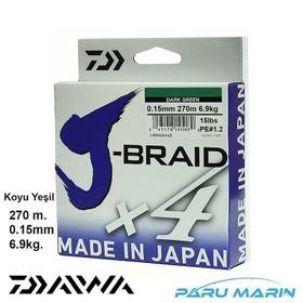 Daiwa J-Braid X4 Koyu Yeşil 270 m Misina
