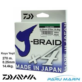 Daiwa J-Braid X4 Koyu Yeşil 270 m Misina