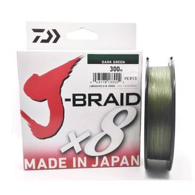Daiwa J-Braid X8 Dark Green 300 m Misina