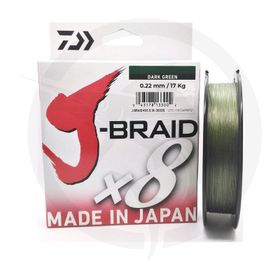 Daiwa J-Braid X8 Dark Green 300 m Misina