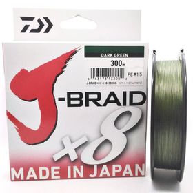 Daiwa J-Braid X8 Dark Green 300 m Misina