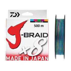 Daiwa J-Braid X8 Multi Color 500 m Misina
