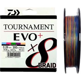 Daiwa New Tournament X8 Evo+ 300M 0.26 mm Multicolor İp Misina