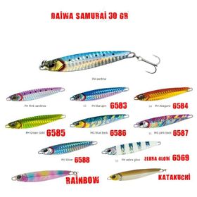 Daiwa Samurai Jig 30 gr Casting Metal Raınbow Suni Balık Yemi