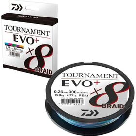 Daiwa Tournament 8b Evo+ Multi Color 300 m Misina