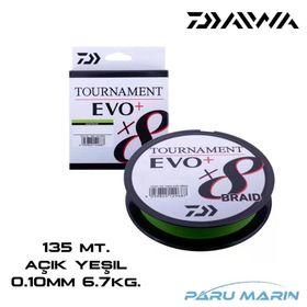 Daiwa Tournament Evo+ X8 135 m 0.10 mm 6.7 kg Açık Yeşil İp Misina