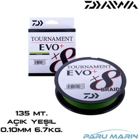 Daiwa Tournament Evo+ X8 135 m 0.10 mm 6.7 kg Açık Yeşil İp Misina