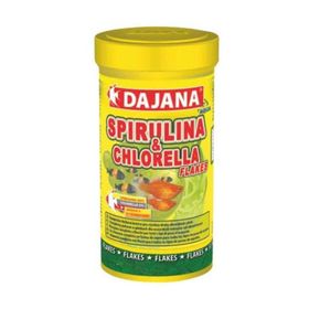 Dajana Spirulina ve Chlorella Flakes 100 ml 20 gr Akvaryum Balık Yemi
