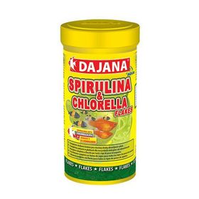 Dajana Spirulina ve Chlorella Flakes 100 ml 20 gr Akvaryum Balık Yemi