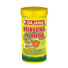 Dajana Spirulina ve Chlorella Flakes 100 ml 20 gr Akvaryum Balık Yemi