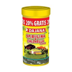 Dajana Spirulina ve Chlorella Flakes 250+50 ml 60 gr Akvaryum Balık Yemi