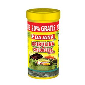 Dajana Spirulina ve Chlorella Flakes 250+50 ml 60 gr Akvaryum Balık Yemi