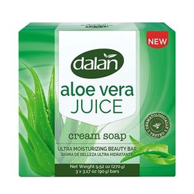 Dalan 3x90 gr Cream Soap Aloe Vera Sabun