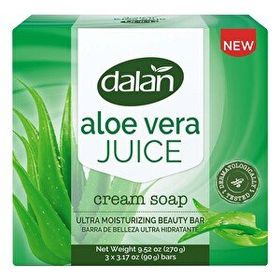 Dalan 3x90 gr Cream Soap Aloe Vera Sabun