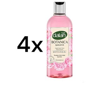 Dalan 4x500 ml Botanica Şakayık Doğal Çiçek Özleri Duş Jeli