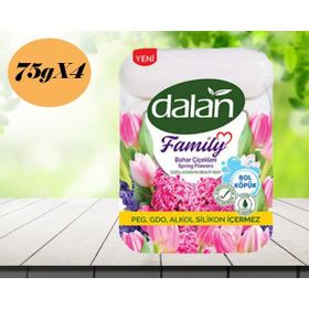 Dalan 4x75 ml Family Bahar Çiçekleri Katı Sabun