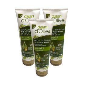 Dalan D'Olive 3x250 ml El ve Vücut Kremi