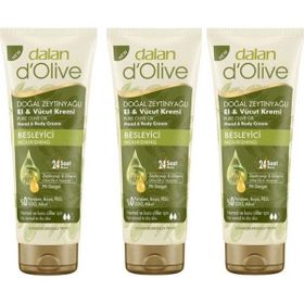 Dalan Dolive 3x250 ml Tüp Set El ve Vücut Kremi
