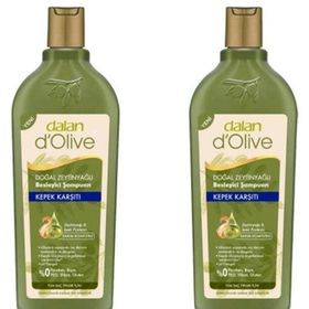 Dalan D'Olive Doğal Zeytinyağlı Kepek Karşıtı Besleyici 2x400 ml Şampuan