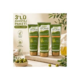 Dalan Dolive Zeytinyağlı Onarıcı 3x200 ml Saç Kremi