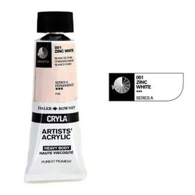 Daler Rowney 001 Zinc White Seri A Cryla Artist 75 ml Akrilik Boya