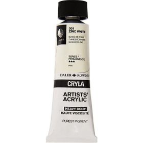 Daler Rowney 001 Zinc White Seri A Cryla Artist 75 ml Akrilik Boya
