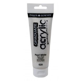 Daler Rowney 020 Pearlescent White 120 ml Akrilik Boya