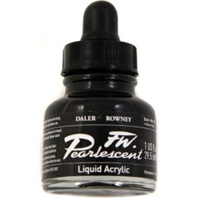 Daler Rowney 032 Black Fw Pearlescent Acrylic Inks 29.5 ml Cam Şişe