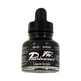 Daler Rowney 032 Black Fw Pearlescent Acrylic Inks 29.5 ml Cam Şişe